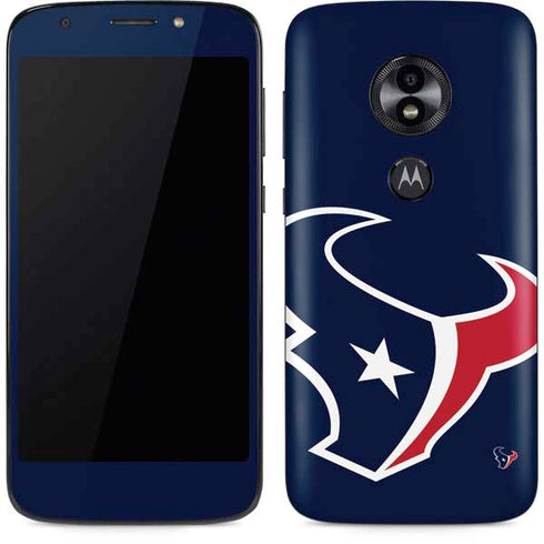 NFL Houston Texans Large Logo Moto E5 Play Skin